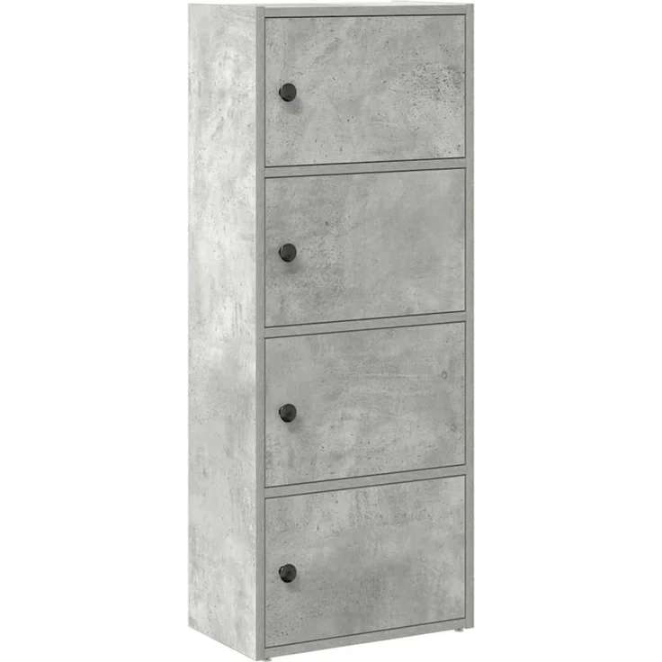 vidaXL Bücherregal Betongrau 40x24x102 cm Holzwerkstoff 860376 – Bild 2