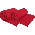 Wohndecke Fleecedecke 130x170 cm 2er Set Sofadecke mit Anti-Pilling & Kettlerand, DILUMA, Stoffqualität ca. 400Gsm - Pflegeleichte und Samtweiche Couchdecke