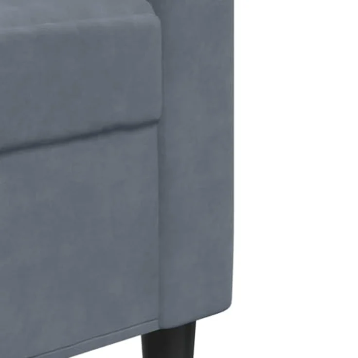 vidaXL 3-Sitzer-Sofa Dunkelgrau 210 cm Samt 4007645 – Bild 5