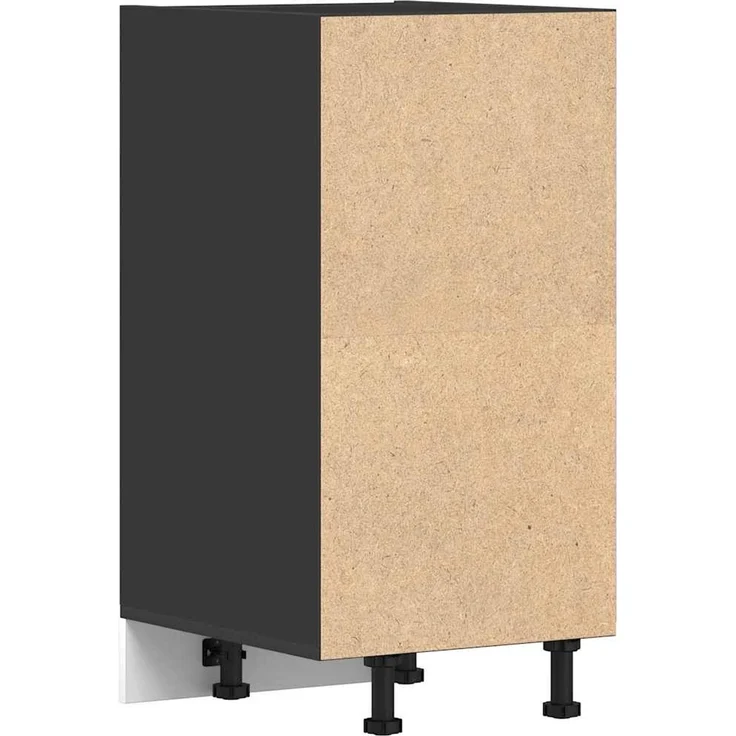 vidaXL Unterschrank Riga Schwarz 40x44,5x81,5 cm Holzwerkstoff 854203 – Bild 6