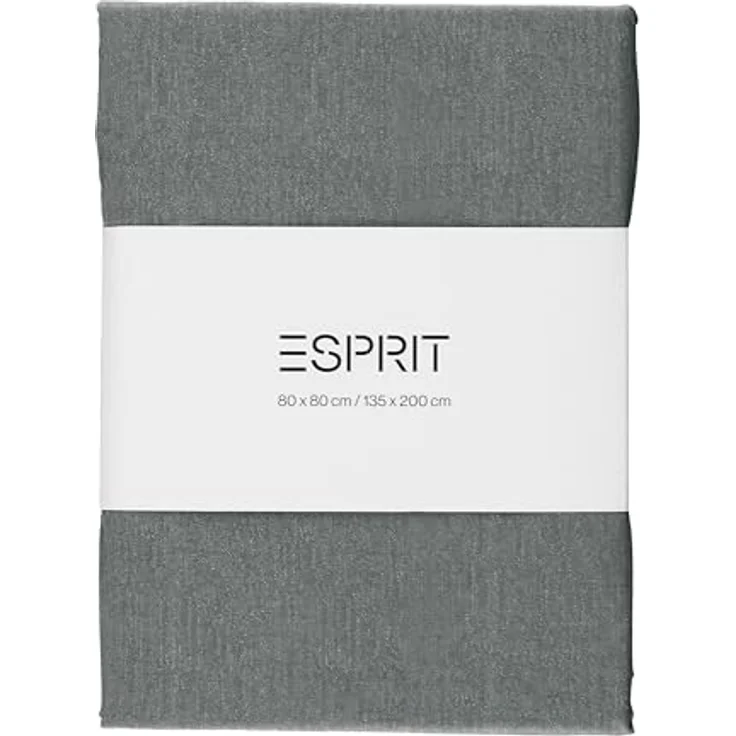 Esprit Bettwäsche HARP Renforcé Kissenbezüge und Bettwäsche, Baumwolle, 1 teilig, 135 x 200 cm in Anthrazit – Bild 3