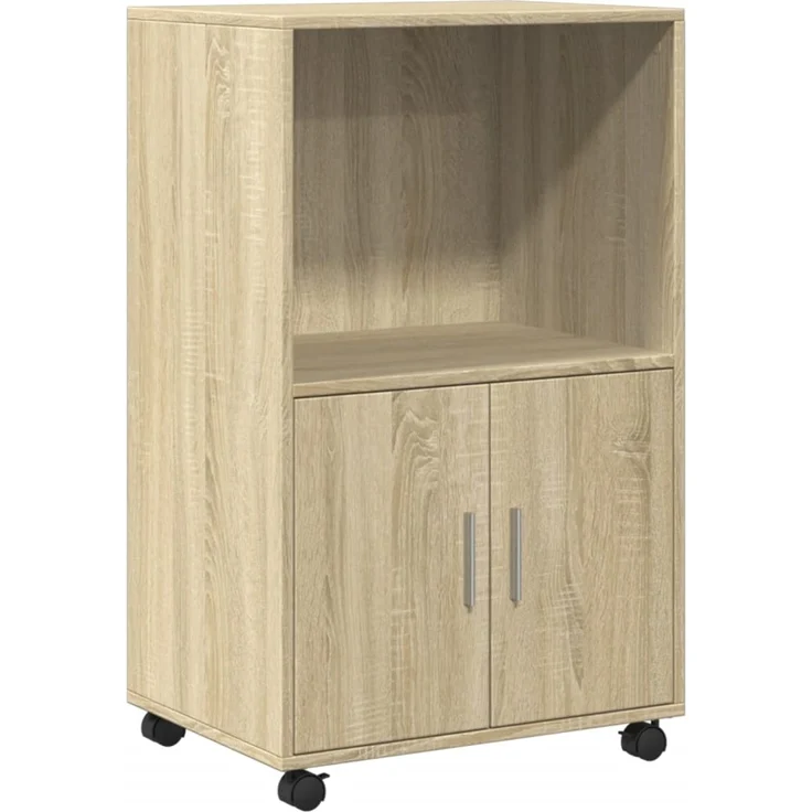 vidaXL Rollschrank Sonoma-Eiche 55x40x91 cm Holzwerkstoff 853184 – Bild 1