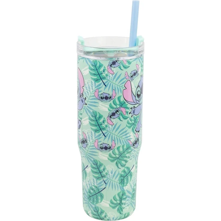 Disney Stitch XL Cool Mug 920 ml Edelstahl Thermobecher mit Strohhalm – Bild 3