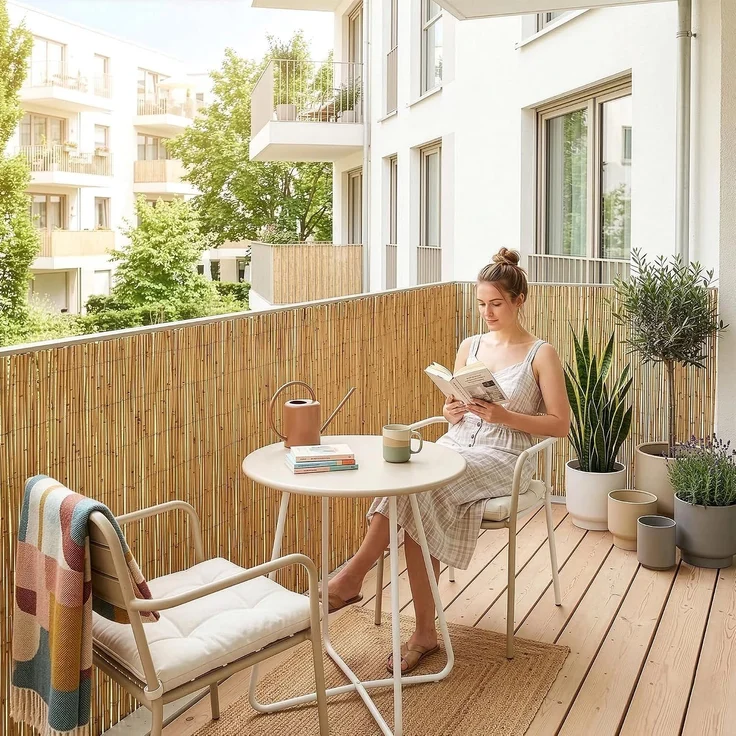 Schilfzaun Abbateggio 120x600 cm [casa. pro] – Bild 6