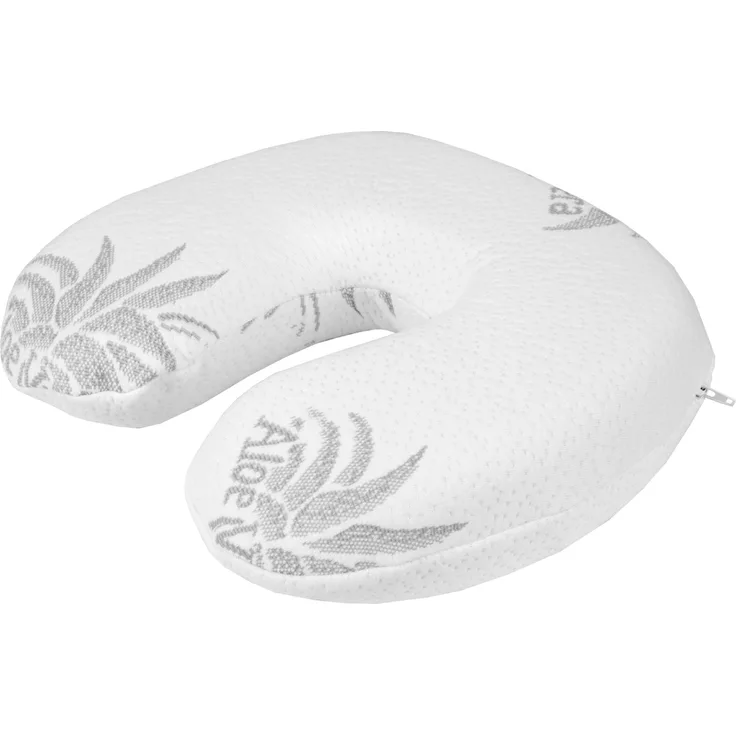 Kopfkissen mit Memory Foam und abnehmbaren Bezug, Nackenkissen in 30x35cm