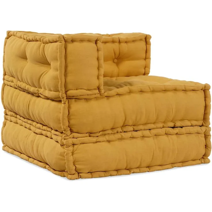 vidaXL Modulares Sofaelement Gelb 70x70x54 cm Stoff 4019037 – Bild 7