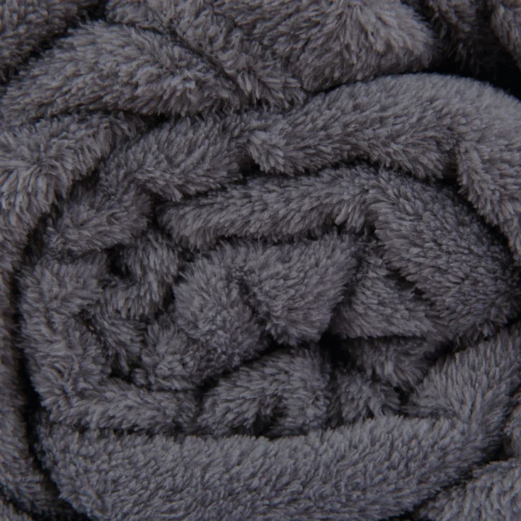 Babydecke Krabbeldecke Schmusedecke Kuscheldecke für Kleinkinder, flauschig weich nach ÖKO-TEX Standard 100 in vielen verschiedenen Ausführungen verfügbar in vielen Grüßen und Farben (ca. 60x80 cm / anthrazit - dunkelgrau) – Bild 4