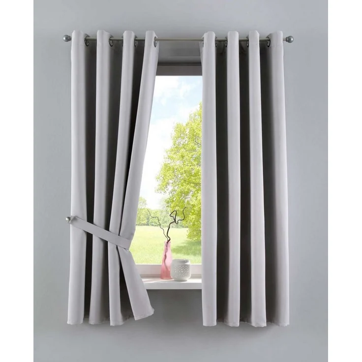 Gardinenbox Verdunkelungsvorhang (2 St), Ösen, verdunkelnd, Polyester, »NewYork« Thermo-Gardinen Blackout 201920600-2 – Bild 5