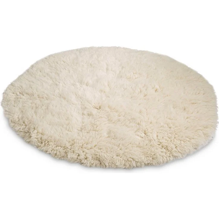 THEKO Wollteppich Flokos 2, rund, Höhe: 70 mm, original griechischer Flokati, Hochflor, Uni Farben, reine Wolle – Bild 4
