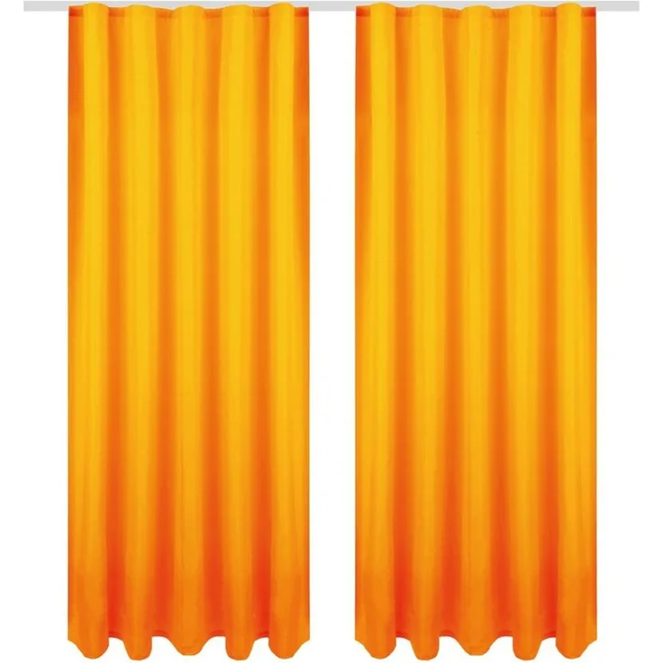 Bestlivings Gardine "Ellen" mit Universalband (2 St), Kräuselband, blickdicht, in moderner Satin-Optik, einfarbig, modern, waschbar bei 30°C