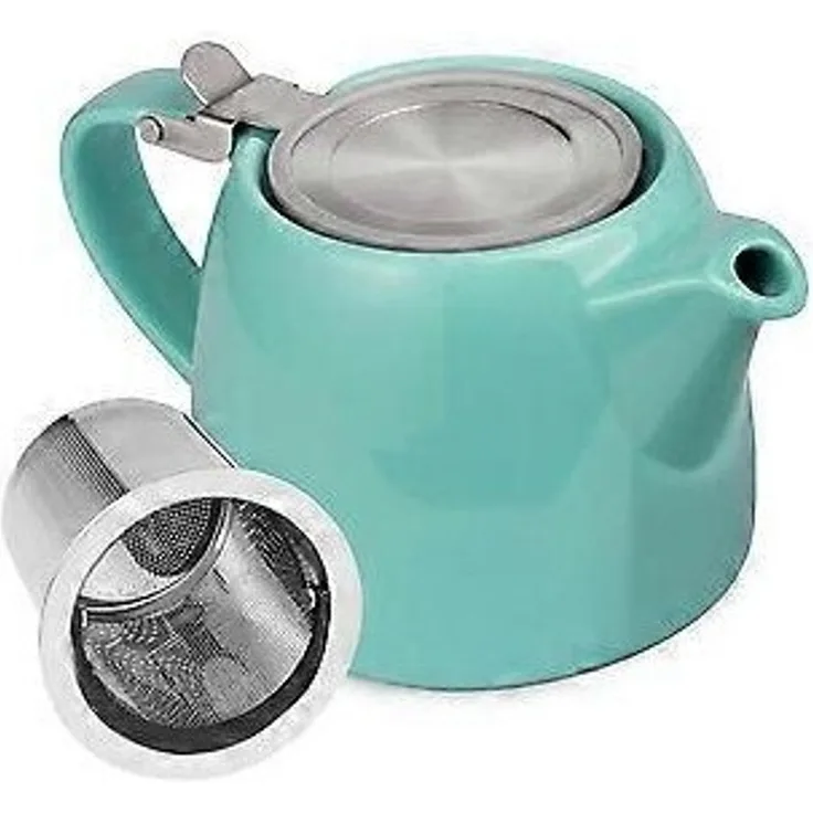 Teekanne, Glas, Blau