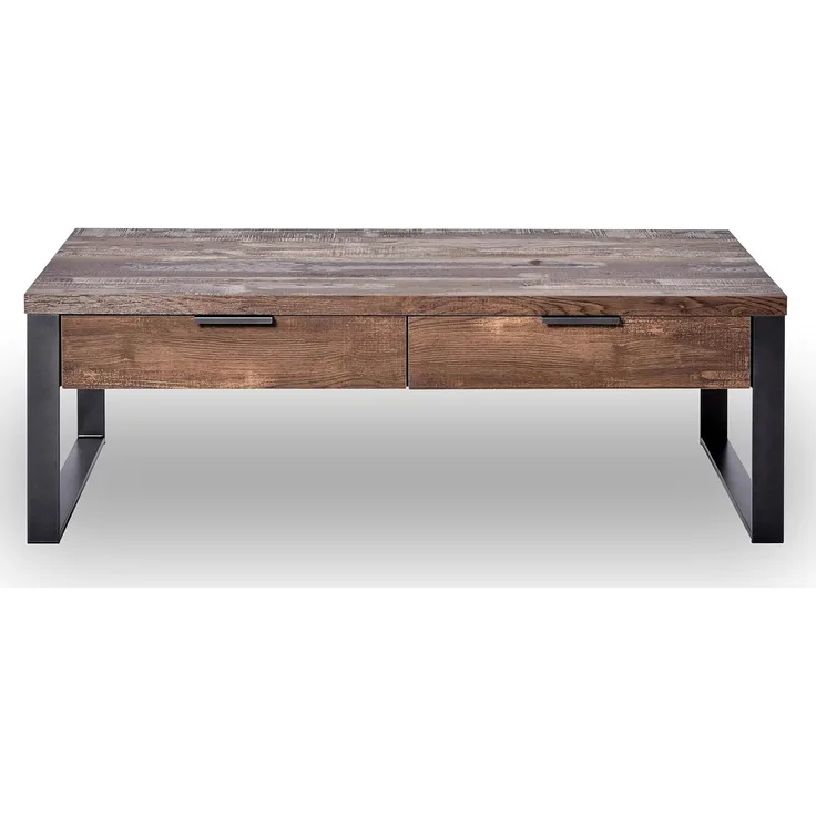 Jahnke Loop Coffee Couchtisch, Engineered Wood, Vintage Eiche, One Size