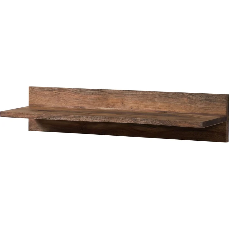 Wandregal Sheesham 66x25x20 grau geölt NATURE GREY #0108 – Bild 1