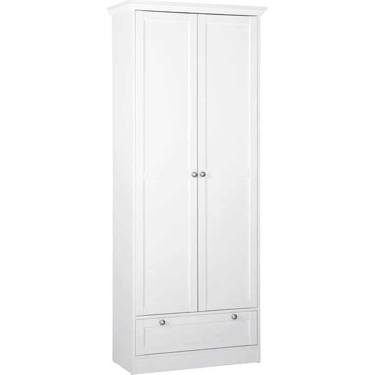 Mehrzweckschrank >Landsted< in Weiß - 80x200x39cm (BxHxT)