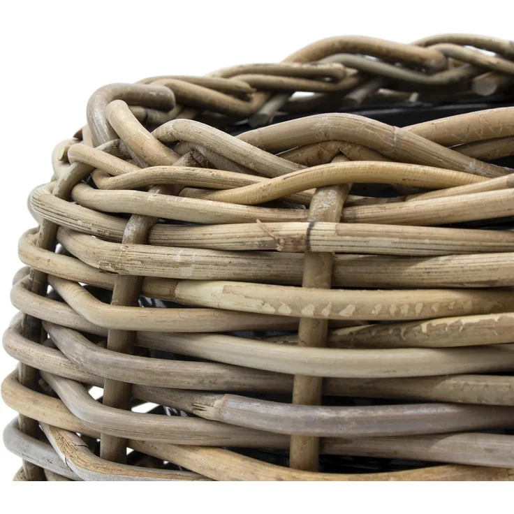 Spetebo Blumentopf Rattan Pflanztopf mit Kunststoff Einsatz (Anzahl, 1 St, Stück), mit 100 % wasserdichtem Innenkübel – Bild 4