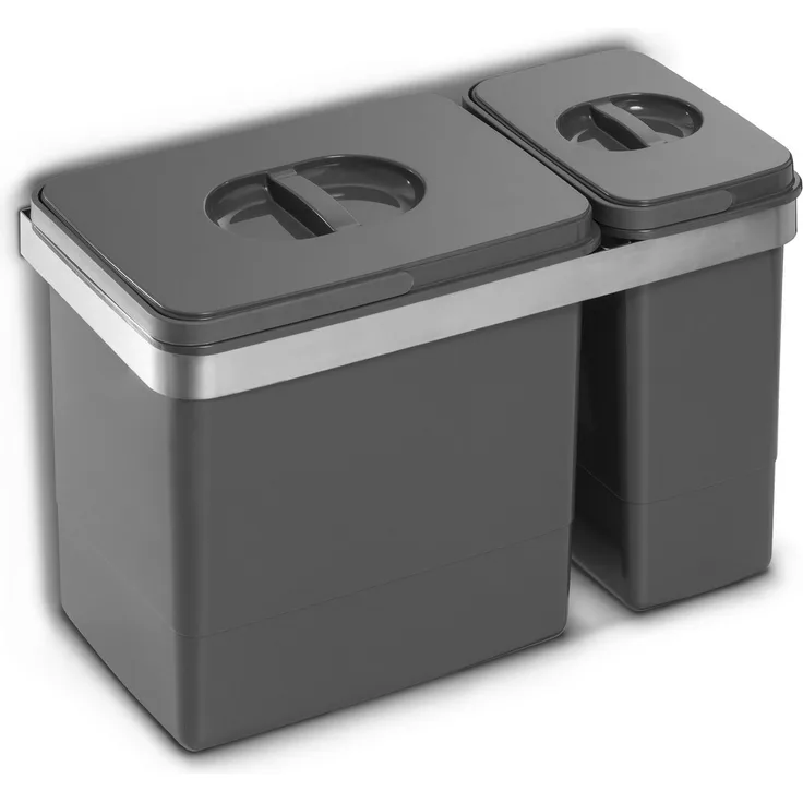 EKOTECH Abfalleimer BELT 2 mit 15 u. 7 Liter Abfallvolumen / Mülleimer