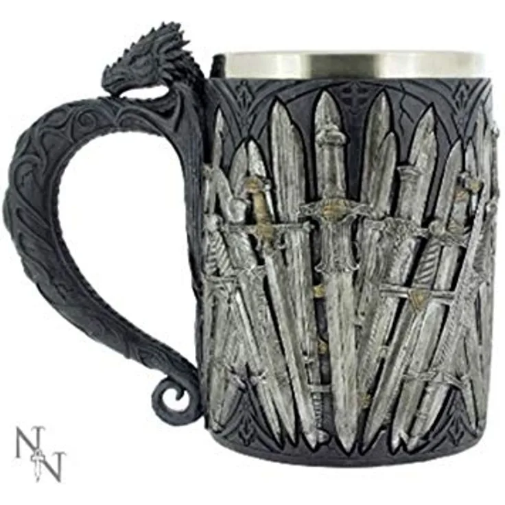 Nemesis Now Sword Bierkrug, 17 cm, silberfarben