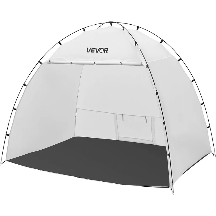 VEVOR tragbares Lackierkabinenzelt (233 x 172 x 190 cm Arbeitsbereich) Sprühfarbenzelt für Sprühmalerei, wasserfeste Farbkabine mit integriertem Boden & aufrollbarer Tür für Schränke Stühle Tische – Bild 9