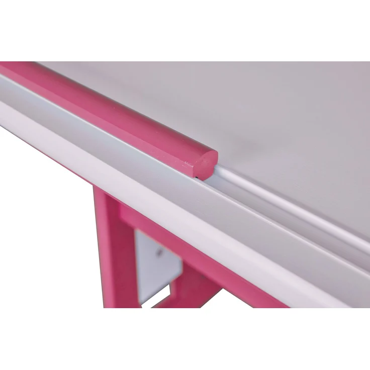 Inter Link Kinderschreibtisch PIJII Pink weiß lackiert Höhe verstellbar Schublade 109x55x62 cm – Bild 3
