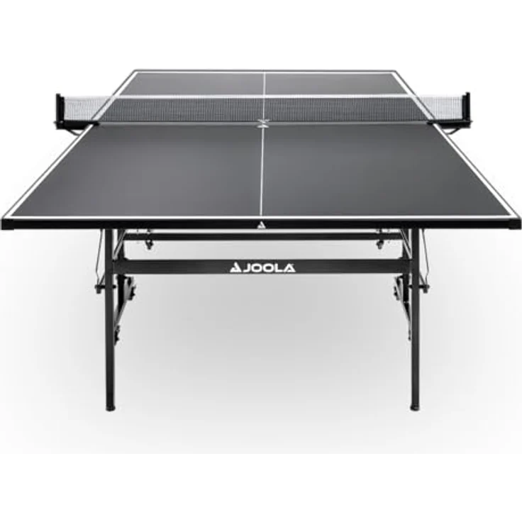 JOOLA Nova 100A Outdoor Tischtennisplatte, 4 mm Aluminium-Verbundoberfläche, wetterfest, klappbares Untergestell, inkl. Netz, rot-schwarz – Bild 2