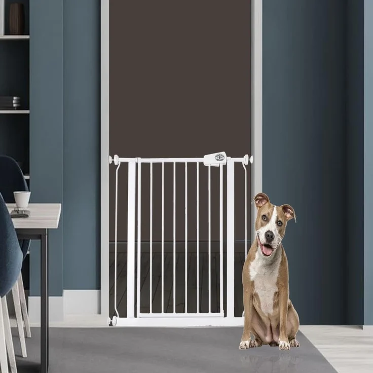 Bettacare Einfach Anzubringen Hundegitter, 75cm - 83cm, Weiß, Druckbefestigung Hundegitter, Barrière Einfache Installation – Bild 2