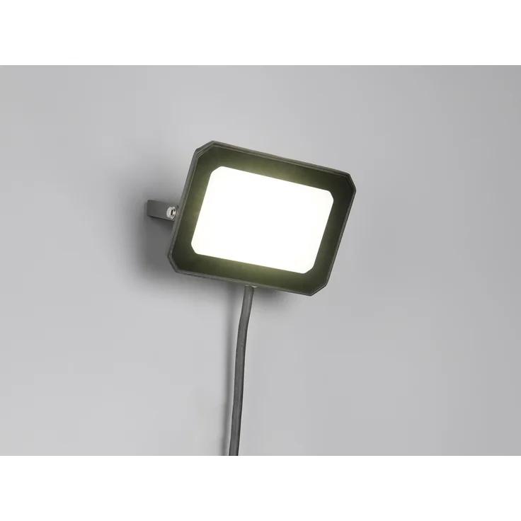 LED Flutlichtstrahler 30W, Aluminium Schwarz, IP65, mit Anschlussbox – Bild 7