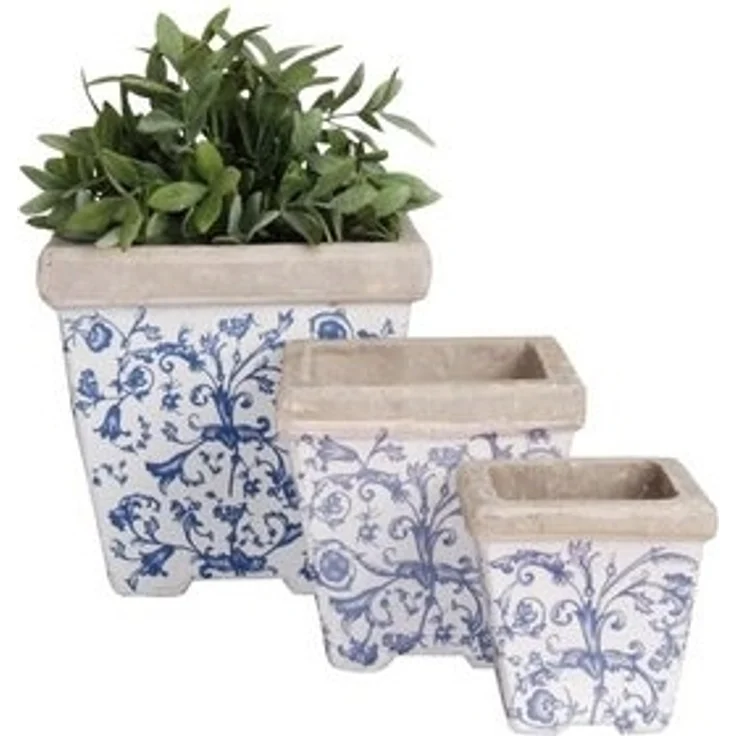 esschert design Blumentopf (Set, 3 St), Blumengefäß in verschiedene Größen – Bild 5