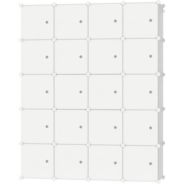 FIVMEN Kleiderschrank DIY Regalsystem Platzsparendes Steckregalsystem – Bild 5