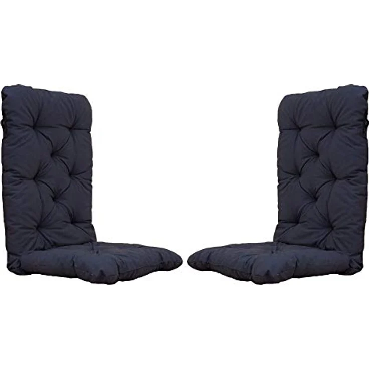 Chicreat Set mit 2 Hochlehnersesseln, 120 x 50 x 8 cm, Dunkelgrau – Bild 2