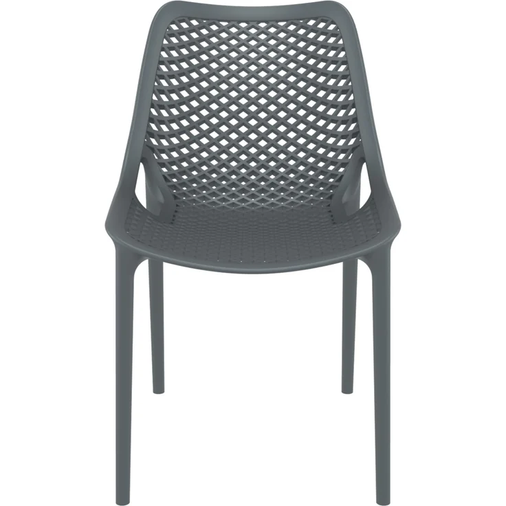 CLP 2er Set Stühle Air Stapelbar UV-lichtbeständig,dunkelgrau – Bild 4