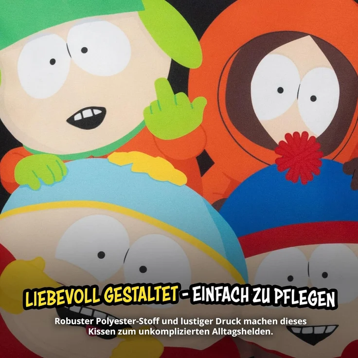 United Labels® Dekokissen South Park Kissen Plüsch Dekokissen Zierkissen Kopfkissen 40x40 cm – Bild 5