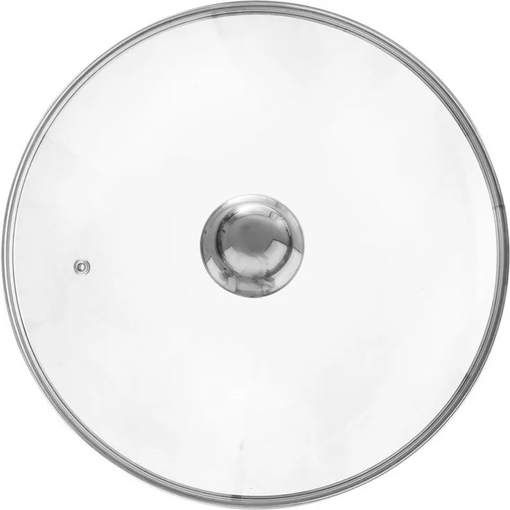 Orion Group Universaldeckel 32 cm leicht gewölbt mit Edelstahlrand, Dampföffnung, (1-tlg), spülmaschinengeeignet, hitzebeständig bis 200°C