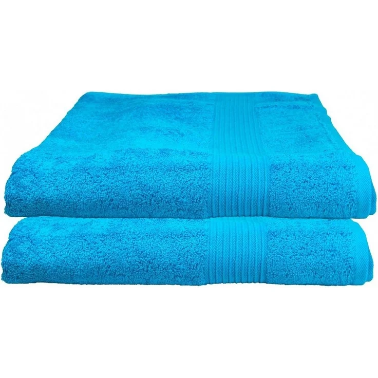 Julie Julsen Badetuch 2-Badetuch-Türkis-Badetuch 100 x 150 cm, Baumwolle (2-St) – Bild 2