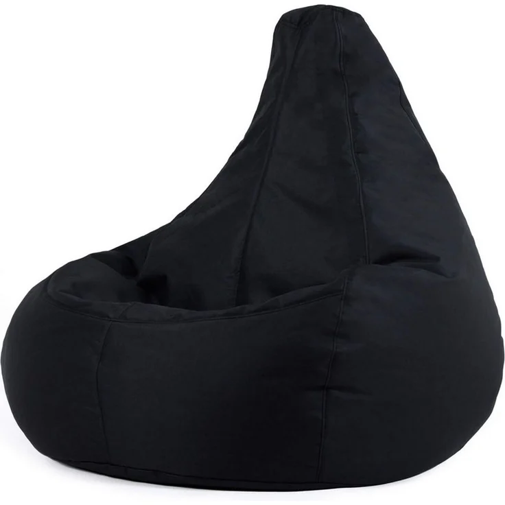 Bean Bag Bazaar Gaming Sitzsack „Recliner“, Gamer Sitzsack für Erwachsene und Kinder, Indoor Outdoor Sitzsack Sessel Gaming mit Füllung (Sitzsack, Schwarz) – Bild 1
