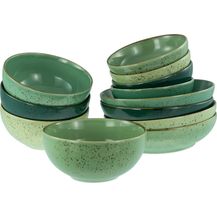 Nature Collection Green Life, Bowl Set 12-tlg (mo)