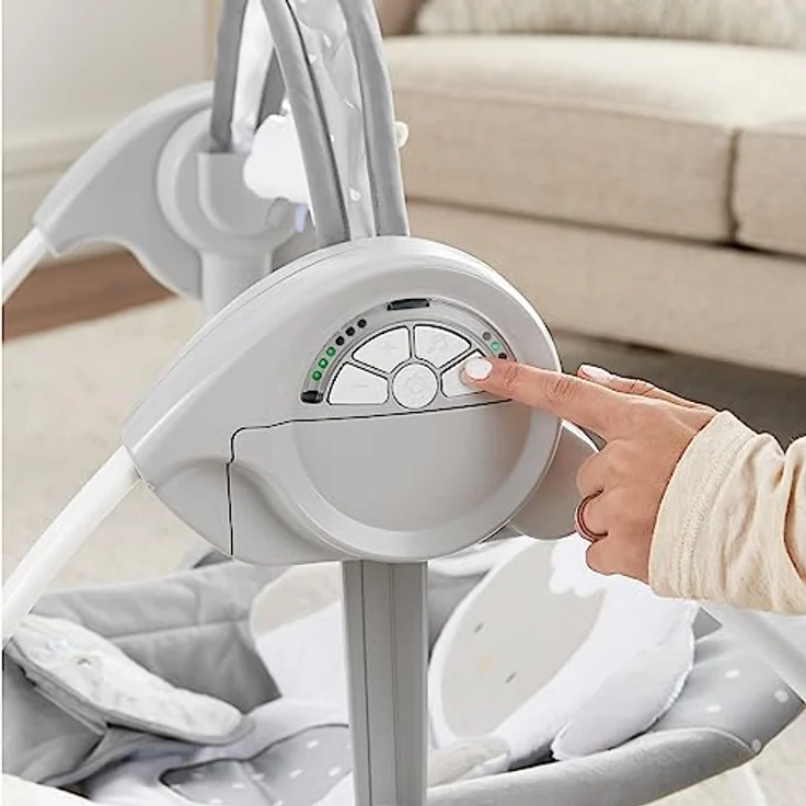 Ingenuity, tragbare Babyschaukel, Cuddle lamp - mit Melodien, Zeit- und Schaukeleinstellung – Bild 4