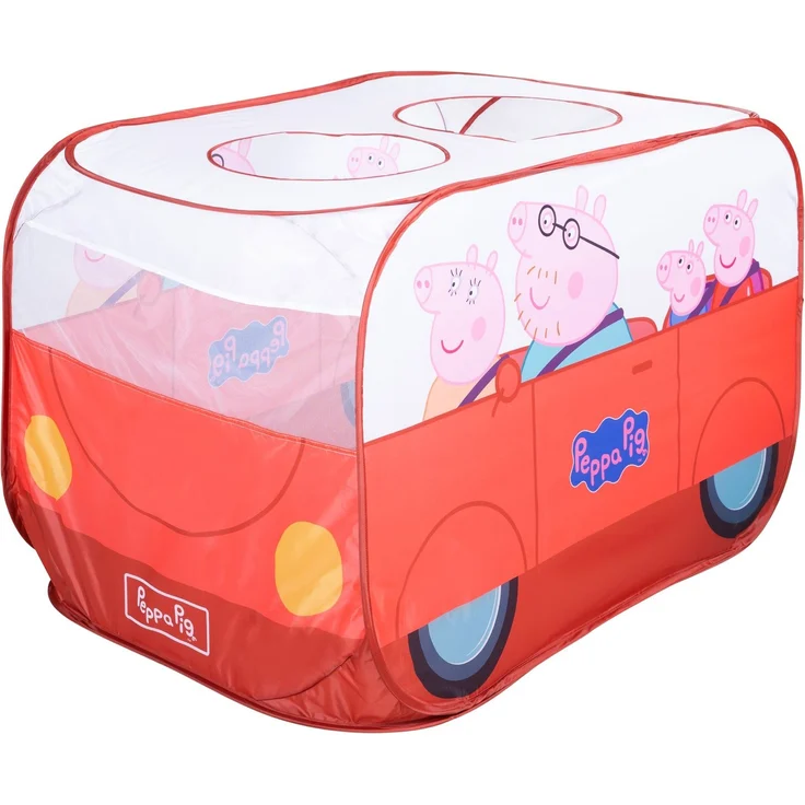 roba Pop-Up Spielzelt 'Peppa Pig' - mit Klappfunktion - Indoor & Outdoor - Rot / Weiß – Bild 1