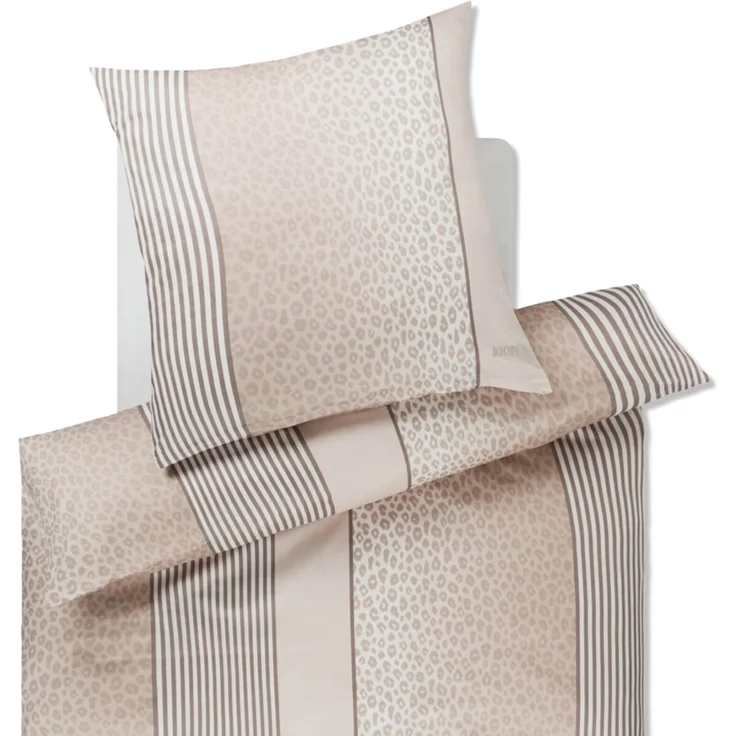 JOOP! Bettwäsche Leo 4112 07 Cream Mako Satin 200 x 220 + 2x 80 x 80 cm – Bild 2