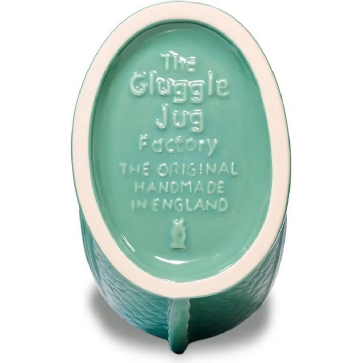 Gluckigluck Wasserkaraffe, (Original Gluggle Jug aus England), mit Gluckergeräusch, handgefertigt, ikonisches Fisch-Design, 1,2 L – Bild 3