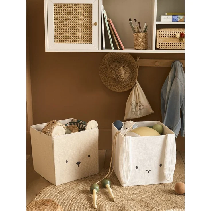 vertbaudet Aufbewahrungsbox 2er-Set Kinderzimmer Aufbewahrungsboxen – Bild 1