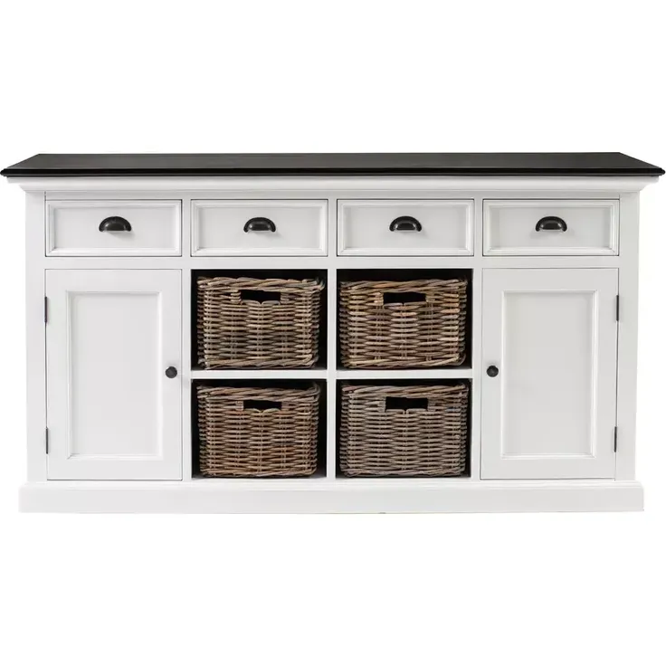 Sideboard Halifax Contrast mit 4 Körben, 160 cm