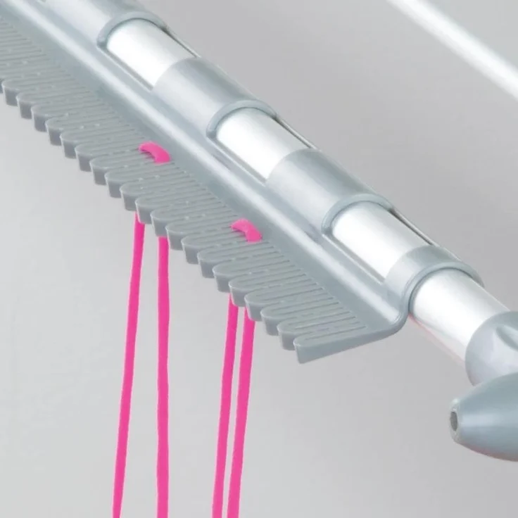 mDesign Wäschetrockner Wäscheständer Standtrockner ausklappbar Aluminium Grau – Bild 7