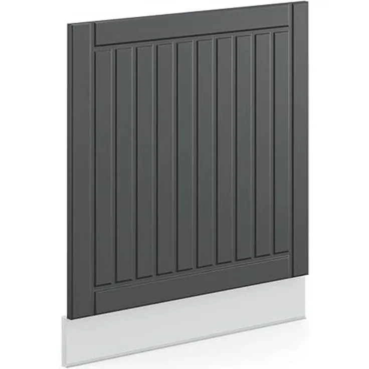 Frontblende Fame-Line Anthrazit Landhaus 60 cm ohne Arbeitsplatte Vicco