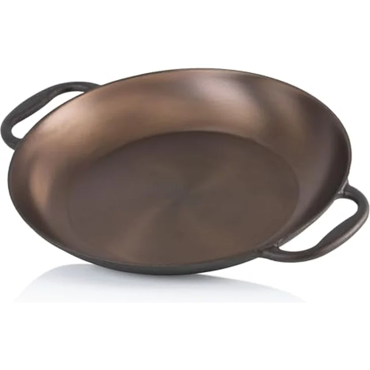 Mahlzeit Paellapfanne poliert, Ø 35 cm, Gusspfanne, Paella Pfanne, Bratpfanne, Gusseisen – Bild 1
