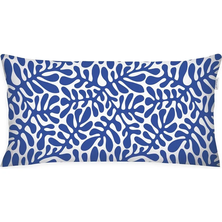 TOM TAILOR HOME Kissenhülle new bedroom, ORGANIC LEAVES, 40x40cm oder 40x80cm, (1 Stück), mit farbigem Markenreißverschluss