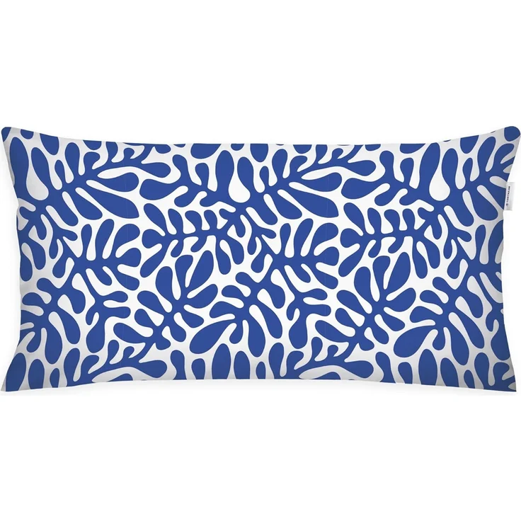 TOM TAILOR HOME Kissenhülle new bedroom, ORGANIC LEAVES, 40x40cm oder 40x80cm, (1 Stück), mit farbigem Markenreißverschluss – Bild 1