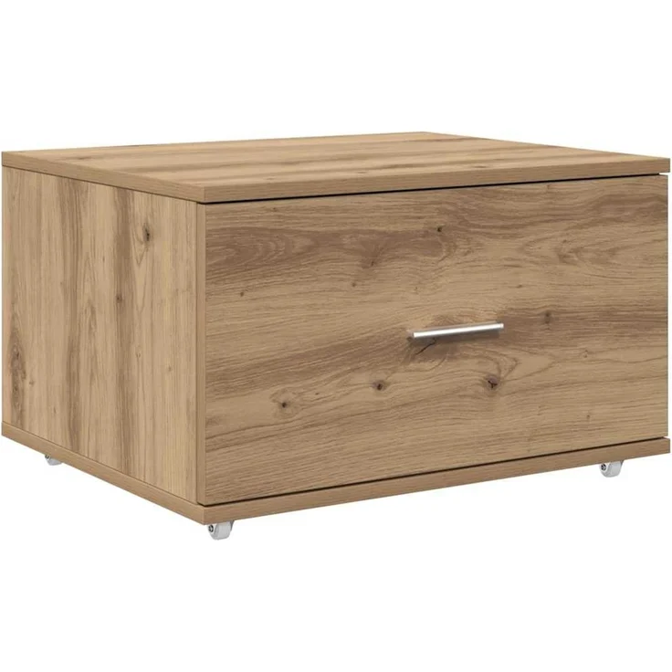 vidaXL Schubladenschrank Mit Rad Artisan-Eiche 55 x 45 x 31 cm 869313 – Bild 2