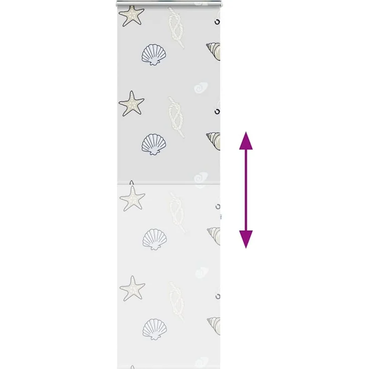 vidaXL Duschrollo mit Kassette 70x240 cm Stoffbreite 66 cm 4015009 – Bild 5