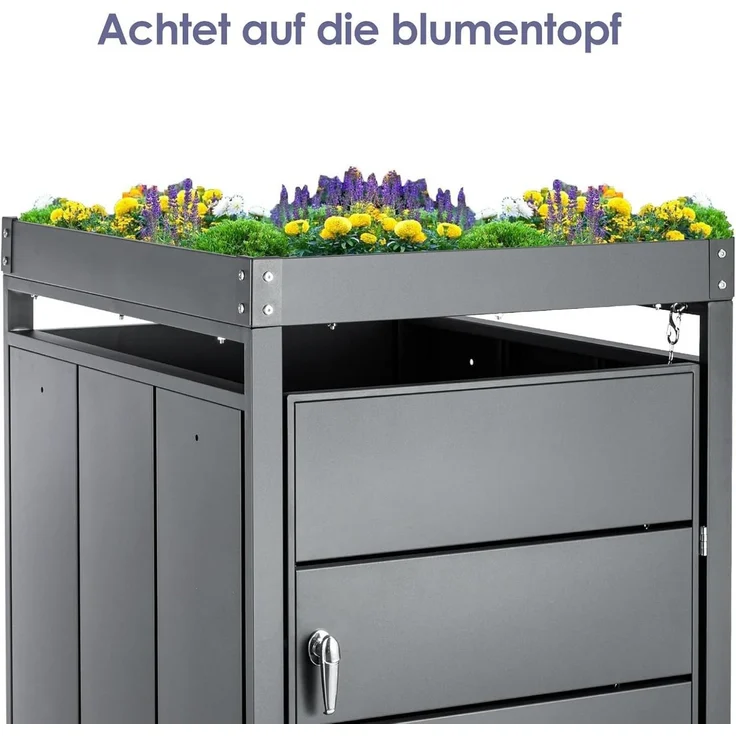 Youyijia Mülltonnenbox Mülltonnenbox für 240L Tonnen – Bild 2