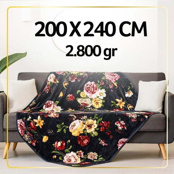 Wohndecke LUXUS Decke, Bestlivings, XXL Premium Kuscheldecke 240x200 cm - 580g/m² – Bild 1